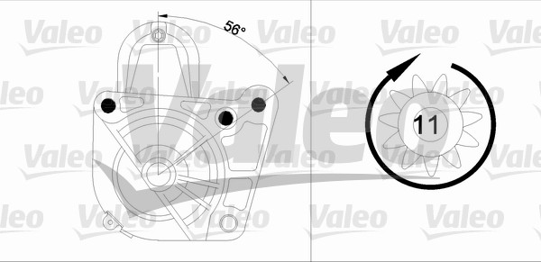 VALEO 455972 Motorino d'avviamento-Motorino d'avviamento-Ricambi Euro