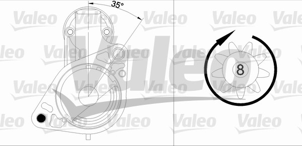 VALEO 455984 Motorino d'avviamento-Motorino d'avviamento-Ricambi Euro