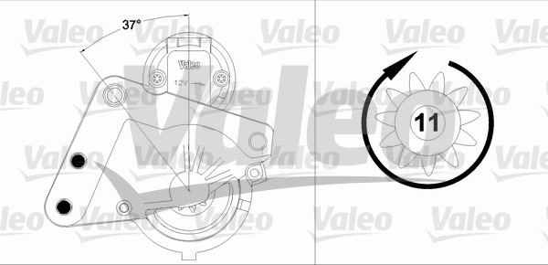 VALEO 458185 Motorino d'avviamento-Motorino d'avviamento-Ricambi Euro