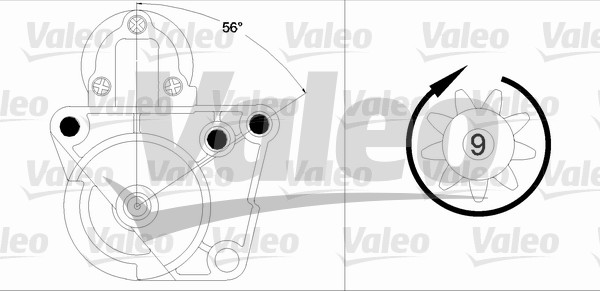 VALEO 458196 Motorino d'avviamento-Motorino d'avviamento-Ricambi Euro