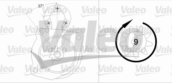 VALEO 458212 Startér