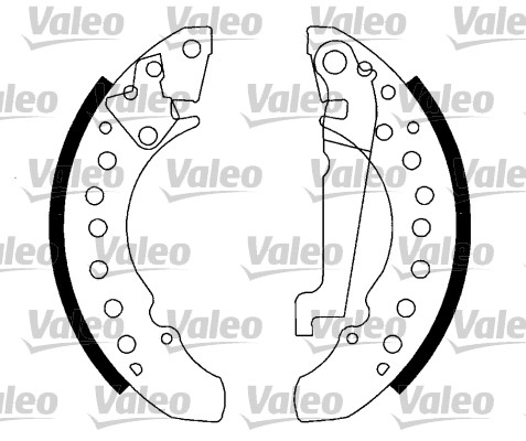 VALEO 562769 Bromsbackar, sats