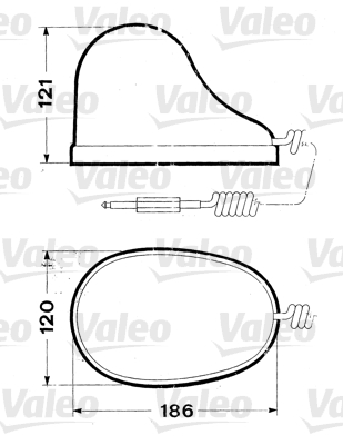 VALEO 084654 Proiettore rotante