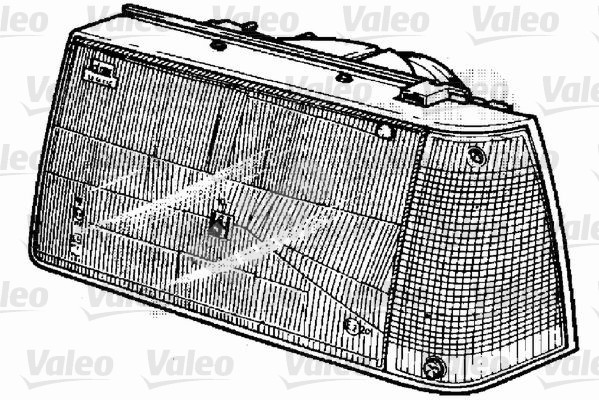VALEO 063129 Κρύσταλλο, φλας αριστερά for FIAT