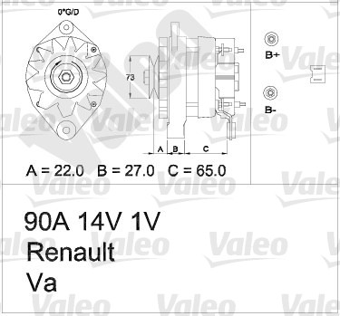 VALEO 436390 Alternatore