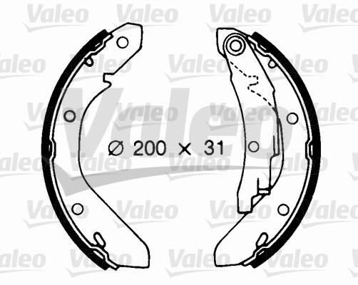 VALEO 562678 Bromsbackar, sats