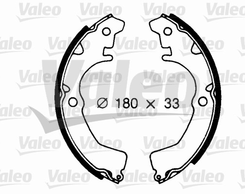 VALEO 562682 Bromsbackar, sats