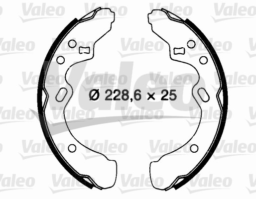 VALEO 562703 Bromsbackar, sats