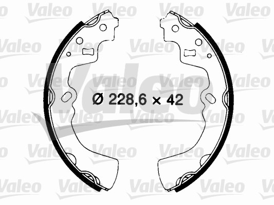 VALEO 562704 Bromsbackar, sats