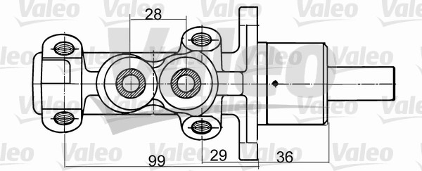 VALEO 350707 Cilindro maestro del freno