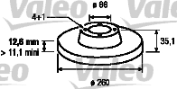 VALEO 186118 Discofreno