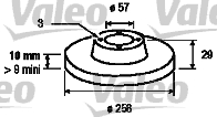 VALEO 186131 Bromsskiva