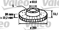 VALEO 186165 Discofreno