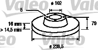 VALEO 186178 Discofreno