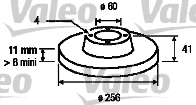 VALEO 186591 Discofreno