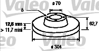 VALEO 186642 Discofreno