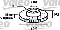 VALEO 186685 Discofreno