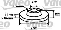 VALEO 186761 Discofreno