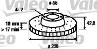 VALEO 186875 Bromsskiva
