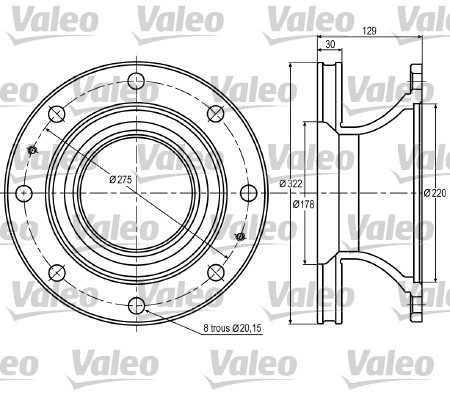 VALEO 187005 Discofreno