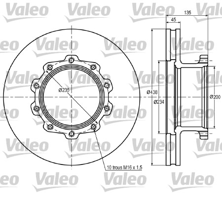 VALEO 187015 Discofreno-Discofreno-Ricambi Euro