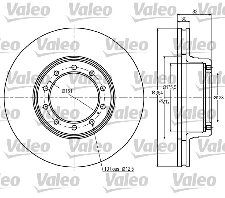 VALEO 187020 Discofreno-Discofreno-Ricambi Euro