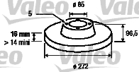 VALEO 187045 Discofreno