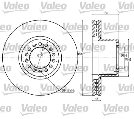 VALEO 187048 Discofreno