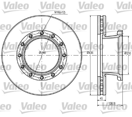 VALEO 187069 Discofreno