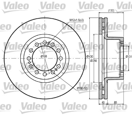 VALEO 187075 Discofreno