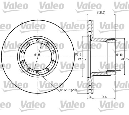 VALEO 187078 Discofreno