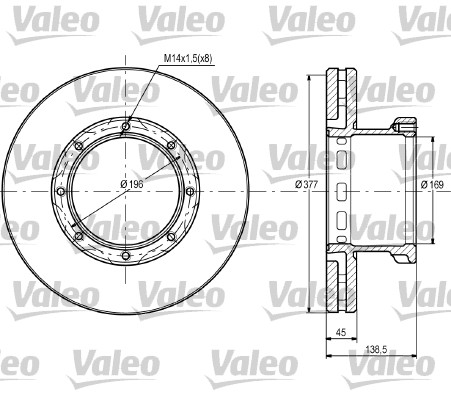 VALEO 187096 Discofreno