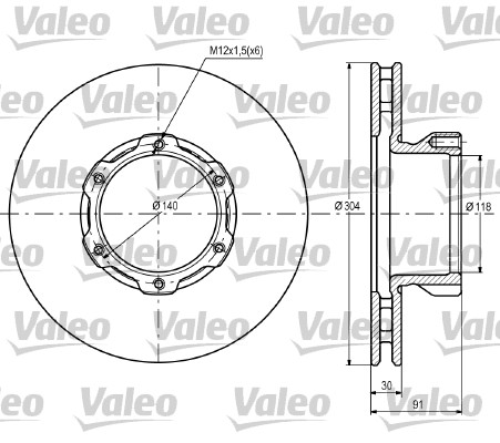 VALEO 187105 Discofreno