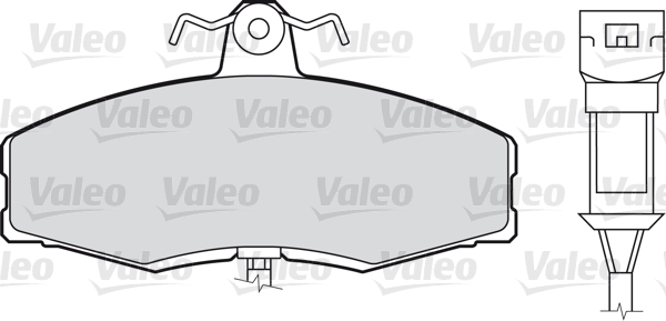 VALEO 598169 Kit pastiglie freno, Freno a disco