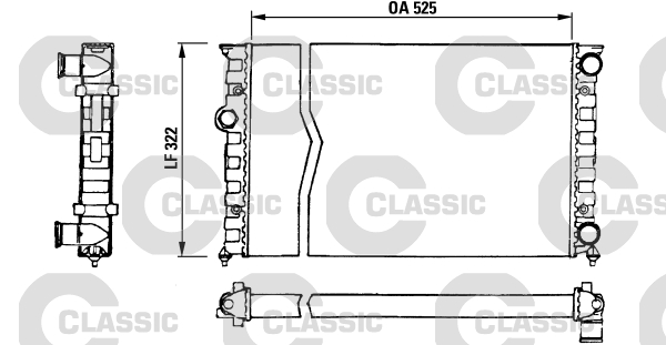 Radiator, engine cooling