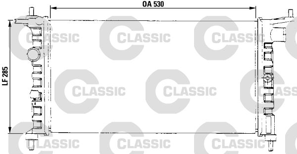 Radiator, engine cooling