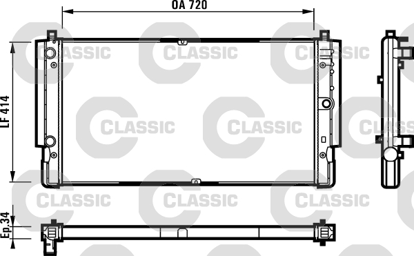 Radiator, engine cooling