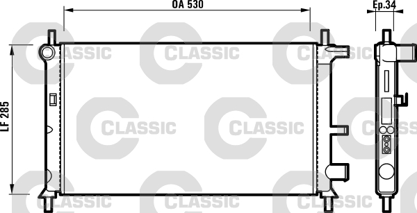 Radiator, engine cooling