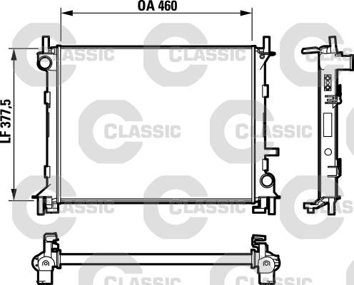 Radiator, engine cooling