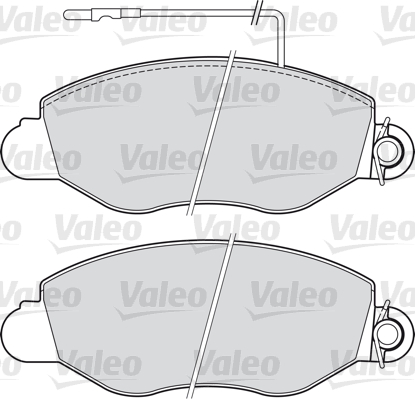 VALEO 541733 Kit pastiglie freno, Freno a disco-Kit pastiglie freno, Freno a disco-Ricambi Euro