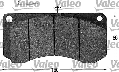 VALEO 541600 Kit pastiglie freno, Freno a disco