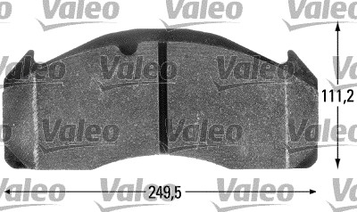 VALEO 541703 Kit pastiglie...