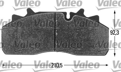 VALEO 541694 Kit pastiglie freno, Freno a disco-Kit pastiglie freno, Freno a disco-Ricambi Euro