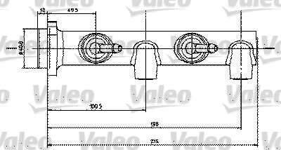 VALEO 350450 Cilindro maestro del freno