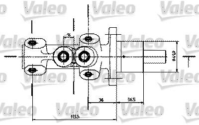 VALEO 350725 főfékhenger CITROËN FIAT PEUGEOT
