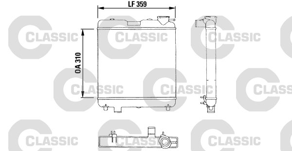 Radiator, engine cooling