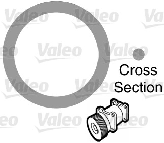 VALEO 509154 Guarnizione, Condotto d. refrigerante