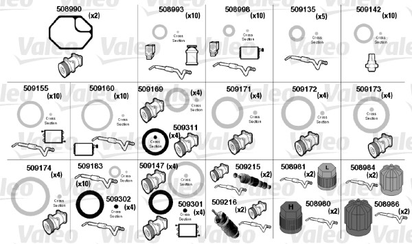 VALEO 509193 Kit di...