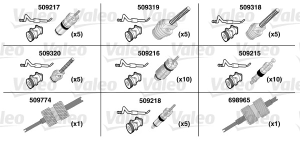 VALEO 509735 Kit di riparazione per guarnizione circolare