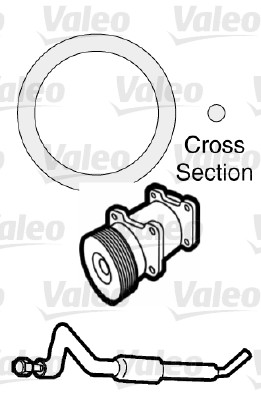 VALEO 509740 Guarnizione, Condotto d. refrigerante